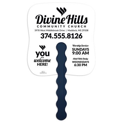 Custom President Barack Obama - Pictorial Fan - Back View