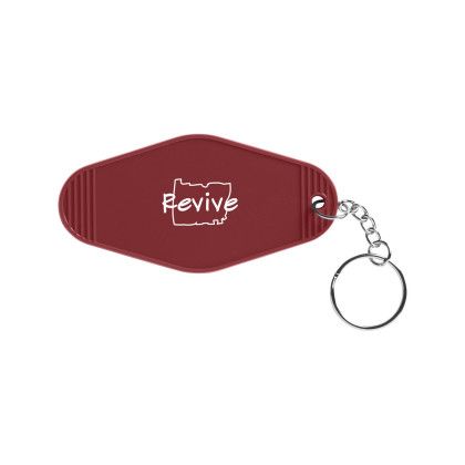 Custom Recycled ABS Motel Keychain - Summit Red 