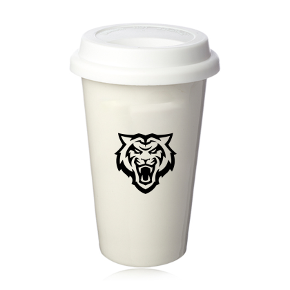 Custom 11 oz. Double Wall Ceramic Custom Tumblers - Whitenl