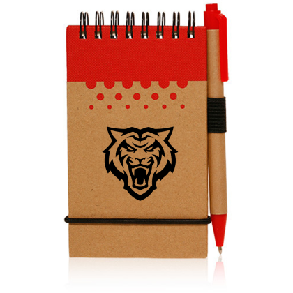 Custom Recyclable Spiral Jotters - Red