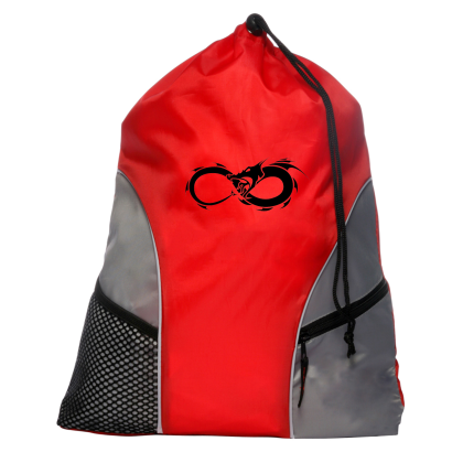 Custom Sporter Drawstring Backpacks - Red