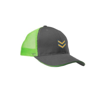 Custom Seneca Two Tone Structured Mesh Trucker Hats - Neon Green Custom Seneca Two Tone Structured Mesh Trucker Hats - Neon Green