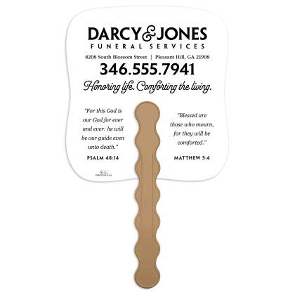 Custom Sunset Shore - Pictorial Fan - Back View