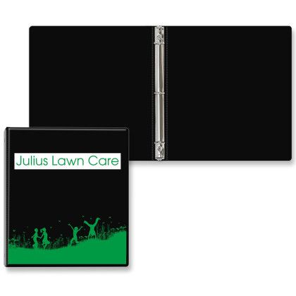 Custom 3/4" Express Round Ring Binder - Black