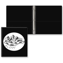 Custom 1" Classic Round Ring Binder - Black