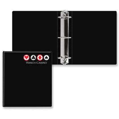Custom 2 1/2" Express Round Ring Binder - Black Custom 2 1/2" Express Round Ring Binder - Black