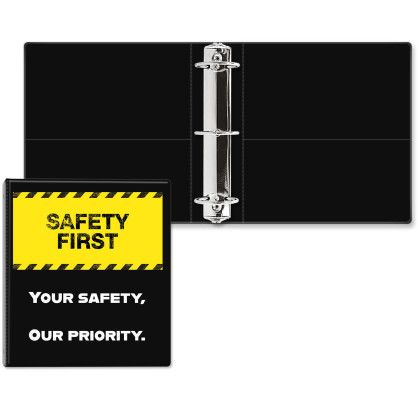 Custom 2 1/2" Classic Round Ring Binder - Black