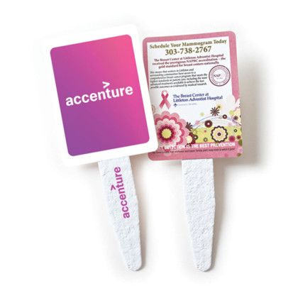 Custom Garden Grow Stake Stick Fan - With Two Sticky Fan