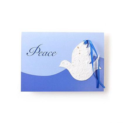 Custom Premium Ornament Cards With Seed Paper Shapes - Design J