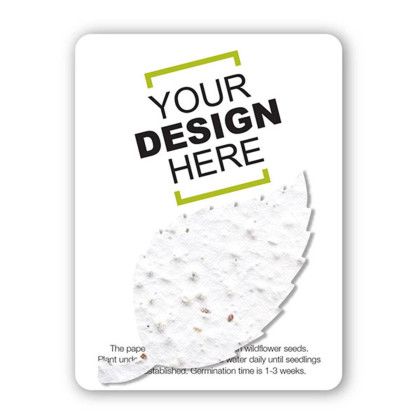 Custom The Mini Seed Paper Gift Pack - Basil leaf