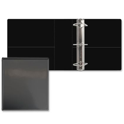 CUstom 3" Overlay Angle D Ring Binder - Blank - Black