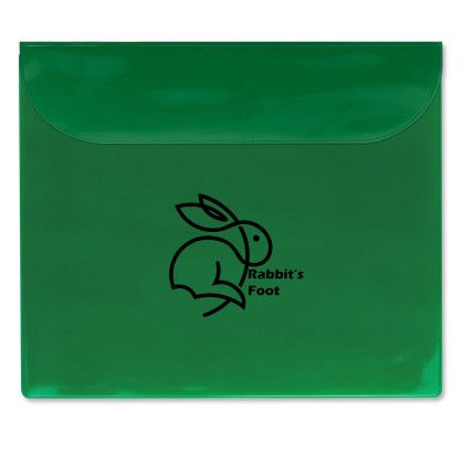 Custom Translucent Vinyl Letter Sized Portfolios - Translucent Green