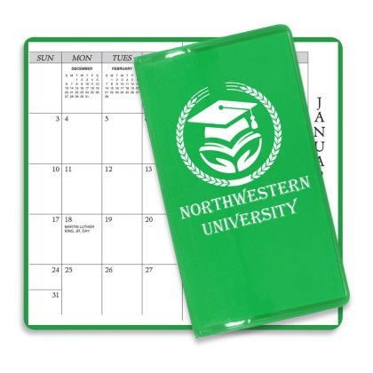 Custom Translucent Vinyl Academic Planners - Translucent Green