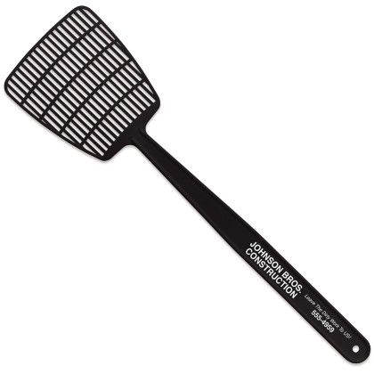Custom Medium Standard Fly Swatter - Black