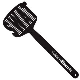 Custom Large Swat Fly Swatter - Black Custom Large Swat Fly Swatter - Black