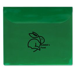 Custom Translucent Vinyl Letter Sized Portfolios - Translucent Green