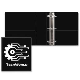 Custom 3" Classic Angle D Ring Binder - Black