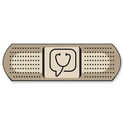 Custom Bandage NoteKeeper Magnet 20 Mil - 2.01" W x 1.88" H