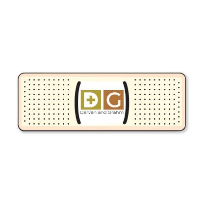 Custom Bandage NoteKeeper Magnet 35 Mil - 4.00" W x 1.38" H