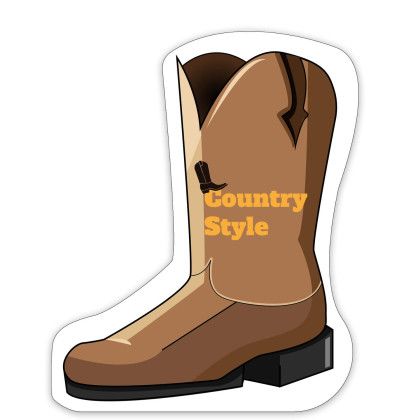 Custom Cowboy Boot Shaped NoteKeeper Magnet 35 Mil