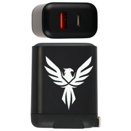 Custom UL Fast Charging Wall Charger - Black 