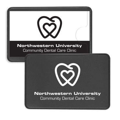 Custom Side Opening Card Holders - Black