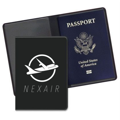 Custom Economy Passport Case - Black