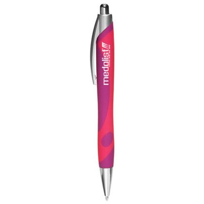 Custom Pens with Groovy Design - Pink 