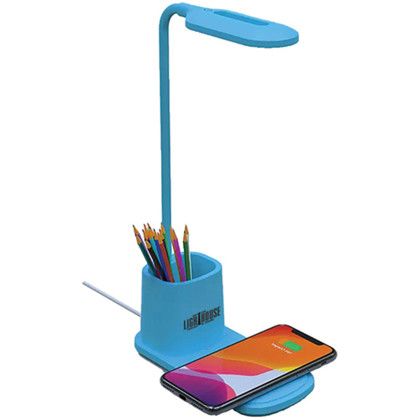 Custom Multi functional Lamp and Wireless Charger - Blue