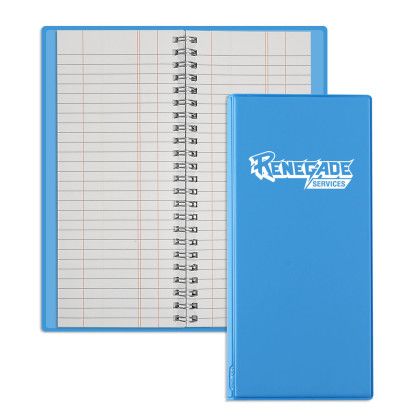 Custom Wire-O Tally Book - Bright blue