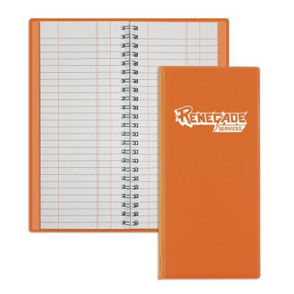 Custom Wire-O Tally Book - Orange