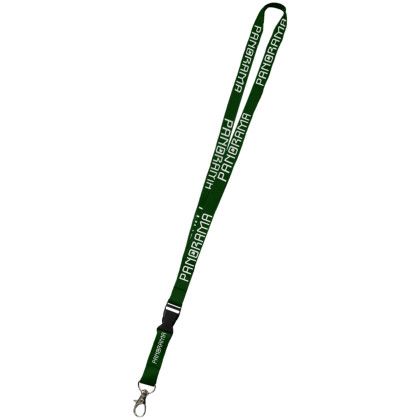 Custom 0.75" Dye Sublimation Lanyards with Buckle Release - Dark Forest Green 