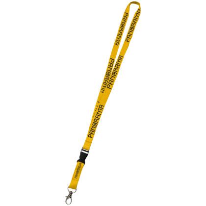 Custom 0.75" Dye Sublimation Lanyards with Buckle Release - Gold