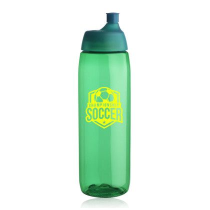 Custom 34 oz. Lenexa Plastic Water Bottles - Green Custom 34 oz. Lenexa Plastic Water Bottles - Green