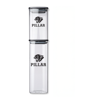 Custom Meridian 71 oz Glass Storage Jars - Clear Stackable