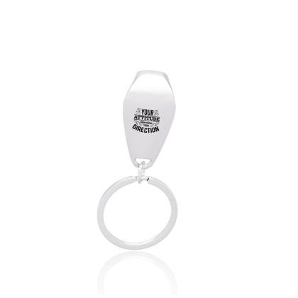 Custom Surf Metal Keychains with Bottle Opener - Silver