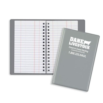 Custom Wire-O Tally Book Junior - Gray