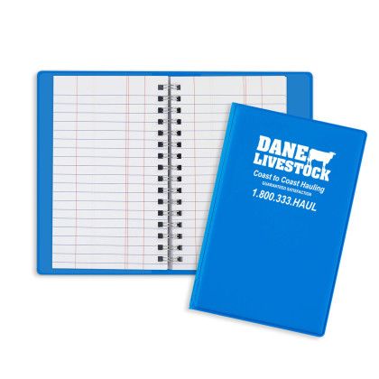Custom Wire-O Tally Book Junior - Bright blue