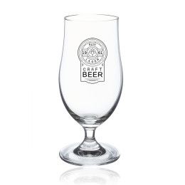 Custom 13 oz. Short Stem Tulip Goblet Beer Glasses - Clear
