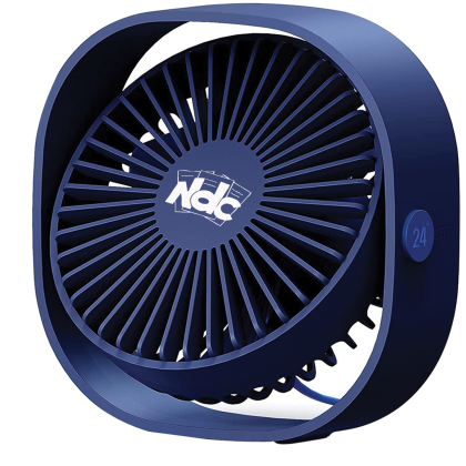 Custom Rotatable Desktop Travel USB Fan - Blue 