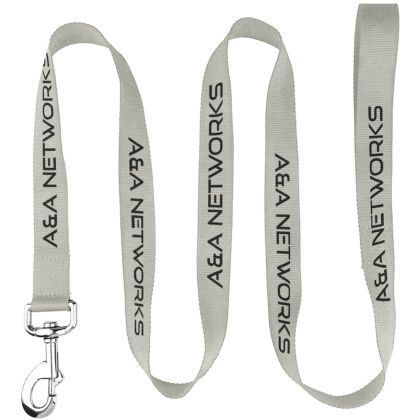 Custom 72"L RPET Eco-friendly Pet Leash with Carabiner - Gray