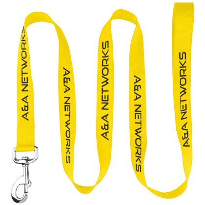 Custom 72"L RPET Eco-friendly Pet Leash with Carabiner - Gold