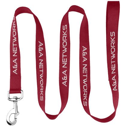 Custom 72"L RPET Eco-friendly Pet Leash with Carabiner - Maroon