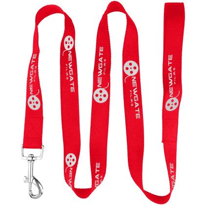 Custom 72" L Durable Pet Leash with Metal Carabiner - Red