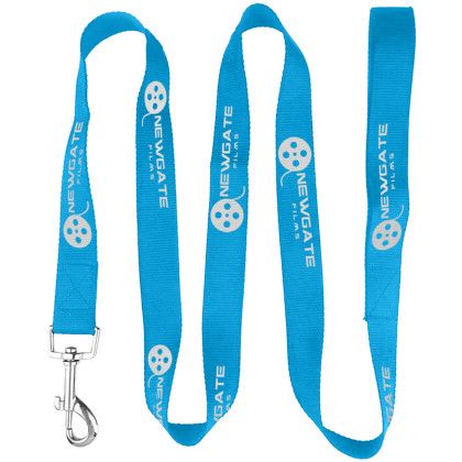 Custom 72" L Durable Pet Leash with Metal Carabiner - Process Blue