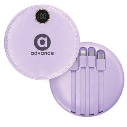 Custom Mini Size 6600mAh Power Bank - Purple Custom Mini Size 6600mAh Power Bank - Purple