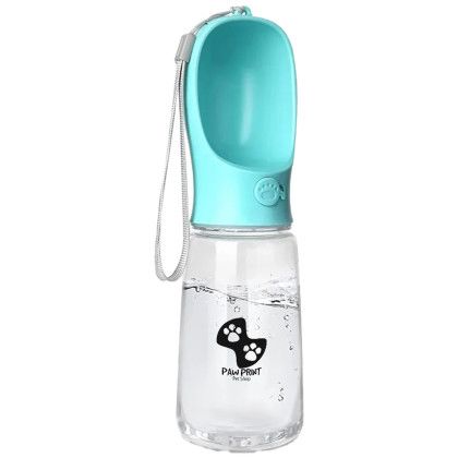 Custom 19 oz Leak Proof Pet Water Dispenser Bottle - Light Blue