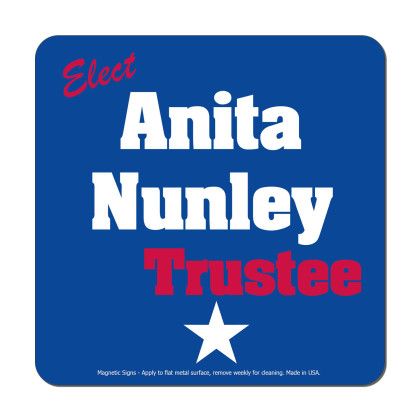 Custom Square 5" x 5" Magnetic Sign - Screen Print Custom Square 5" x 5" Magnetic Sign - Screen Print