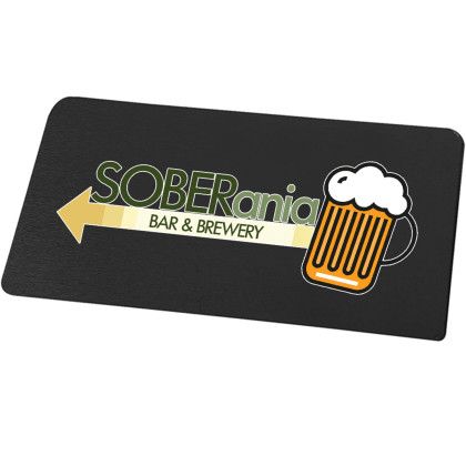 Custom 3" x 2" Metal Name Badge - Black