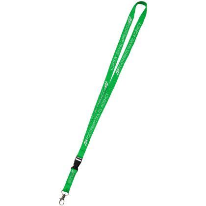 Custom 36" Dye Sublimation Lanyards with Buckle Release - Lime Green